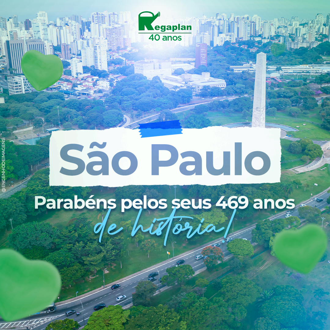Hoje SÃO PAULO completa 469 anos regando o AMOR! 
