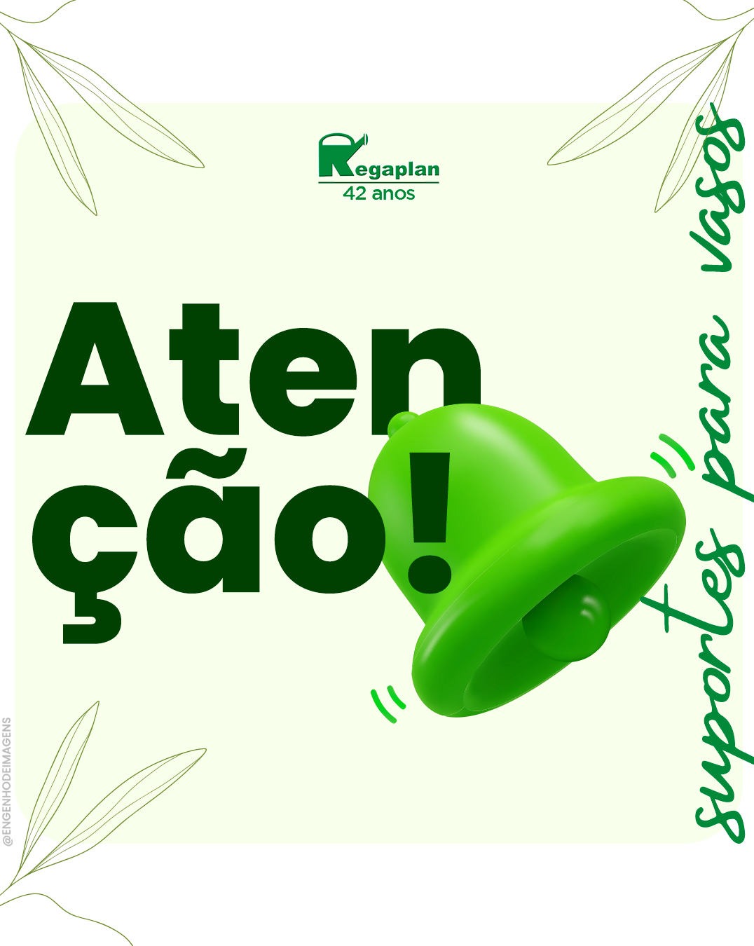 As plantas ficam mais bonitas com suportes que as apoiam em grande estilo