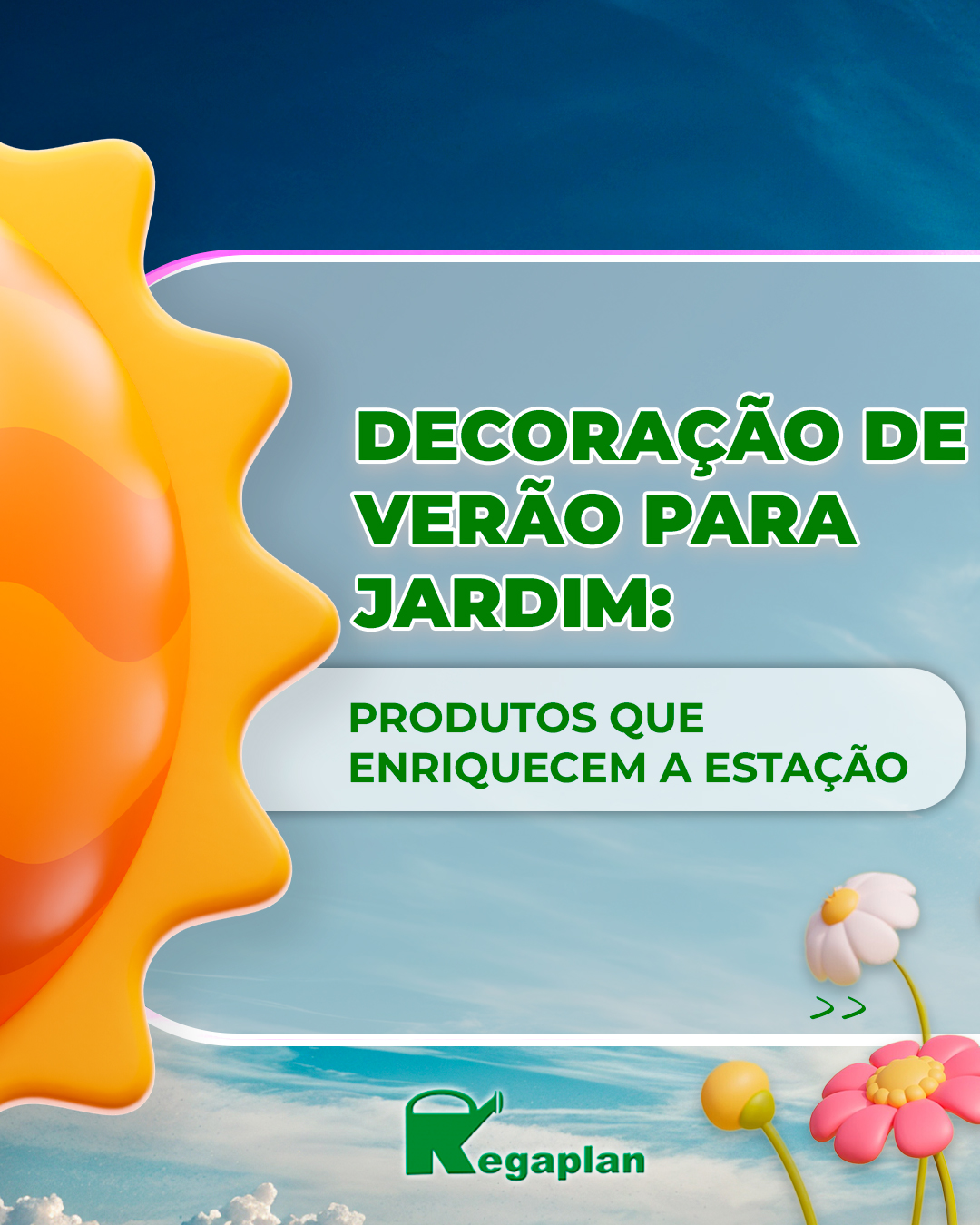 Decoração de verão para jardim ! 