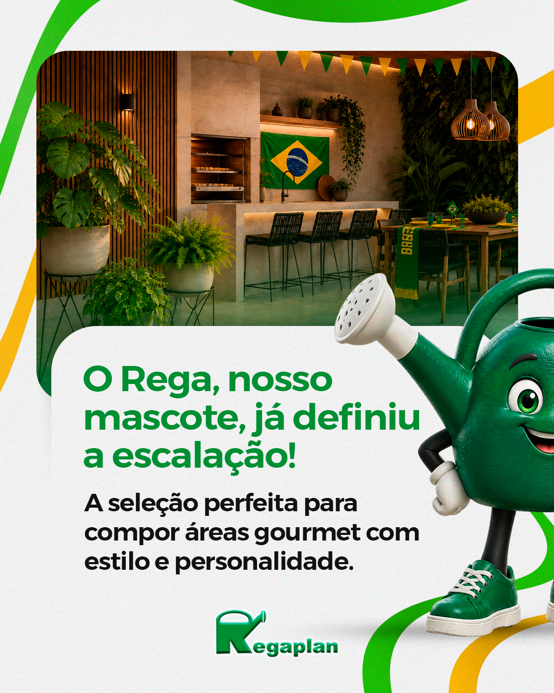 Hoje compartilhamos uma novidade: o nosso mascote, o Rega. 
